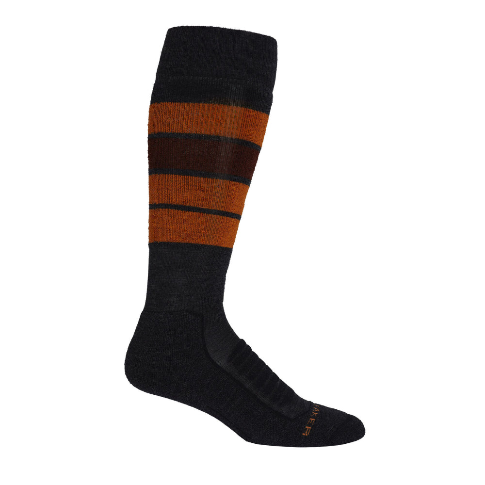 Icebreaker Ski+ Medium Heritage Stripe Mens OTC Sock