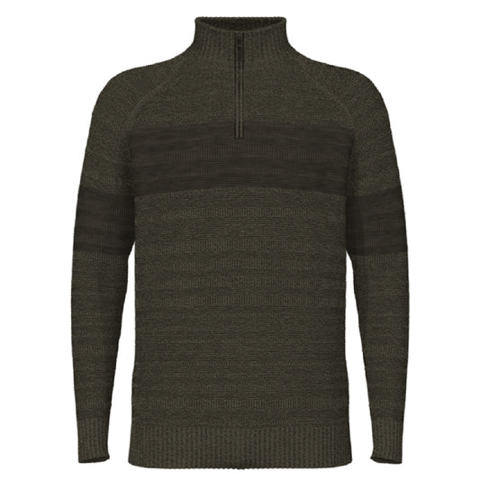 Smartwool Ripple Ridge Stripe Mens Half Zip Sweater