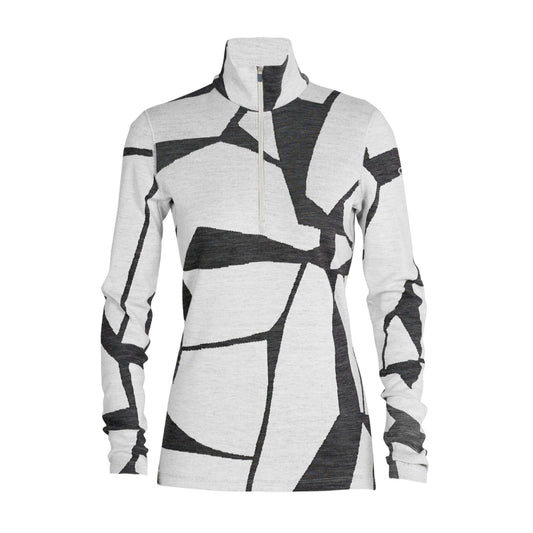 Icebreaker 250 Vertex Fractured Landscapes Womens LS Half Zip