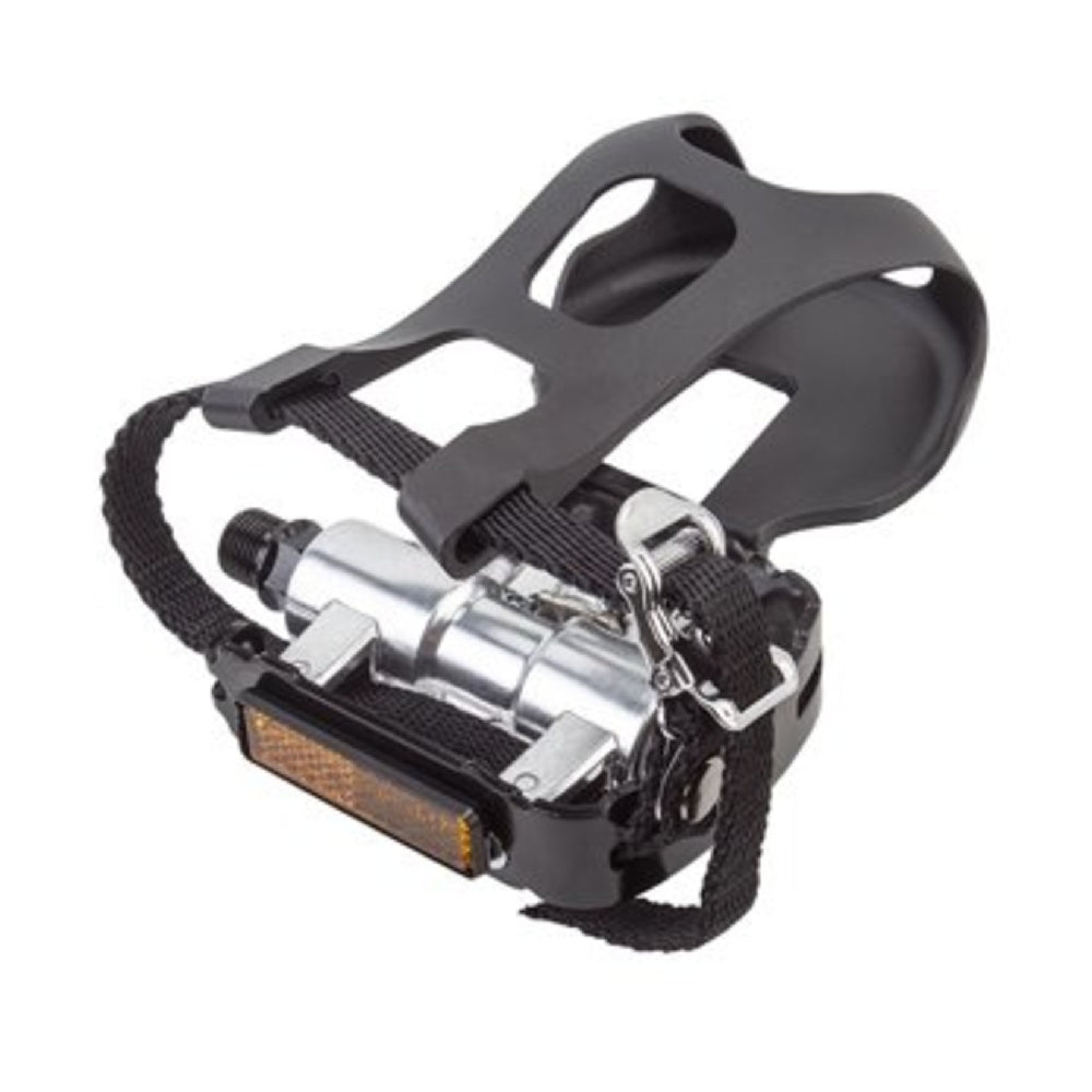 EVO Adventure SL Plus Pedals and toe clips and straps