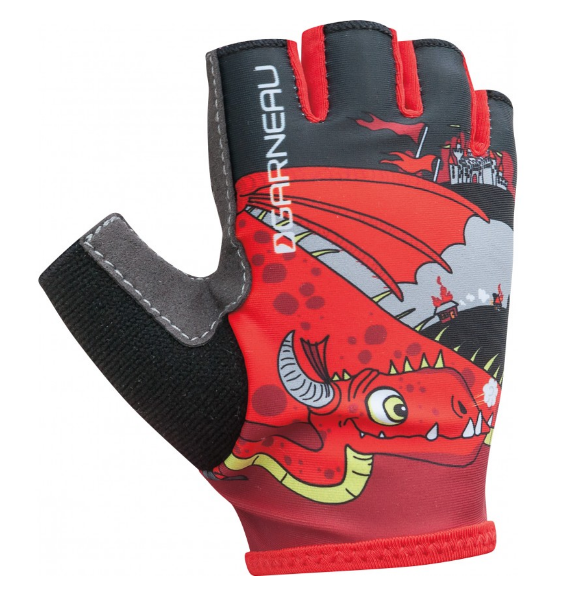 Louis Garneau Ride Kid Glove 2018 8F1 - Red Print 2