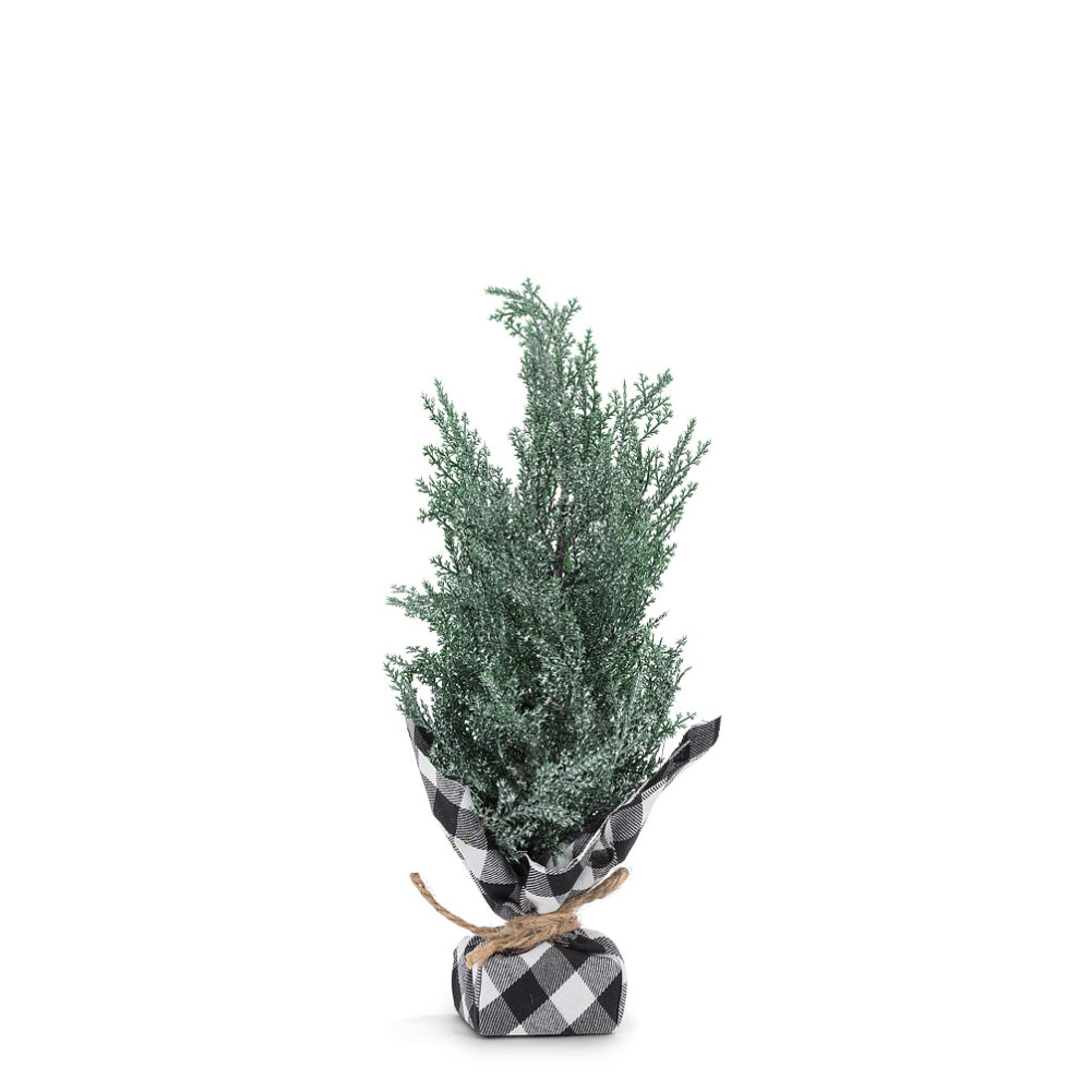 Abbott Snowy Tree with Plaid Base Green Black One Size