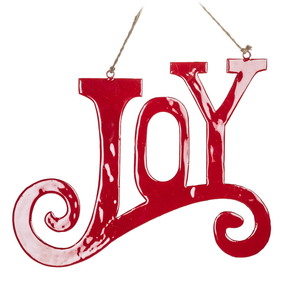 Abbott Glossy Joy Sign Red One Size