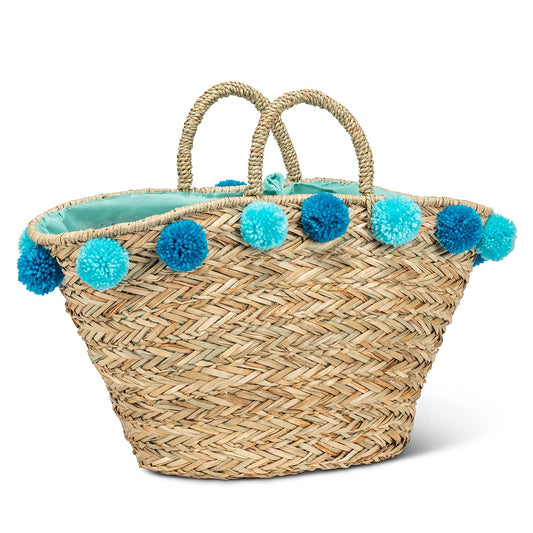 Abbott Tote with Jumbo Pompoms