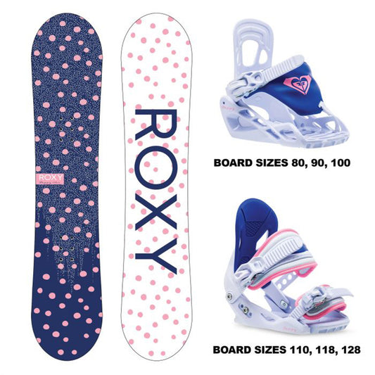 Roxy Poppy Kids Snowboard Package 2023