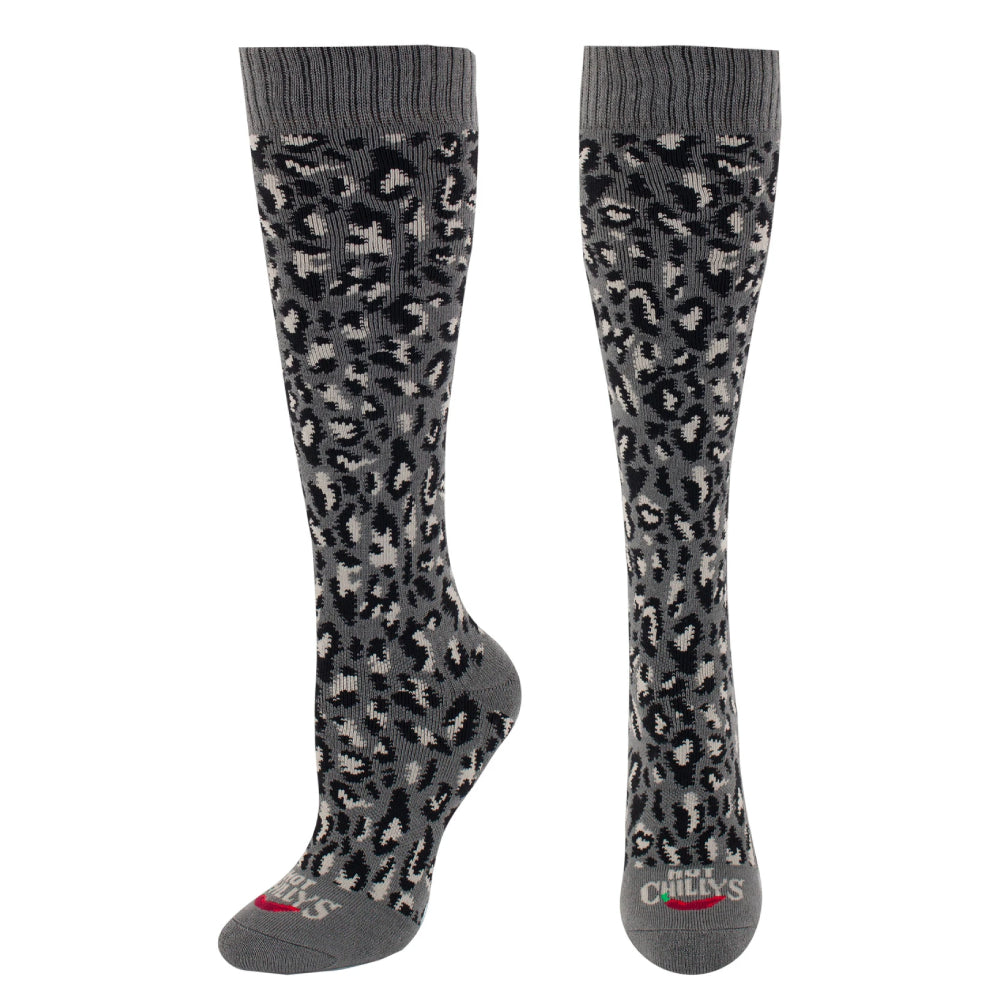 Hot Chilly's Cheetah Mid Vol Womens Sock