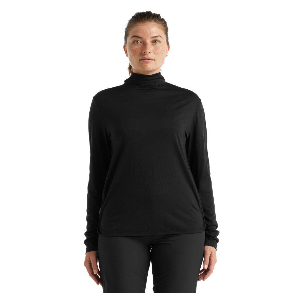 Icebreaker Roamaway Womens LS Mock Neck