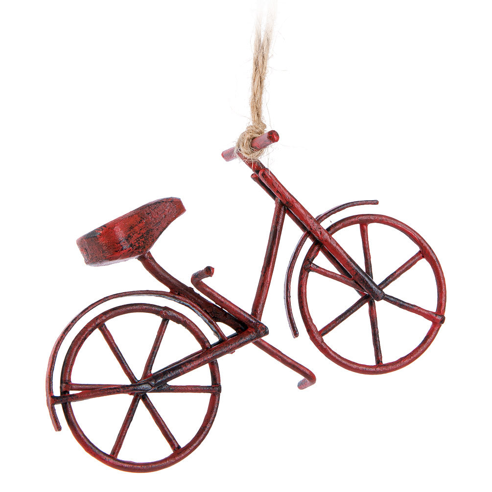 Abbott Bicycle Ornament  Red One Size