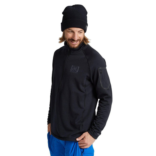 Burton AK Helium Grid Mens Half Zip Fleece 2021