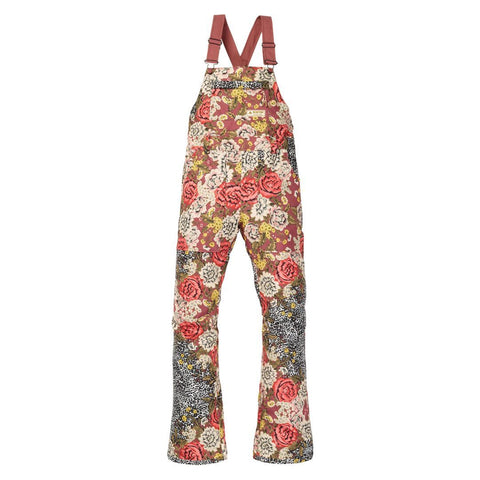 Burton avalon bib pant cheetah floral on sale