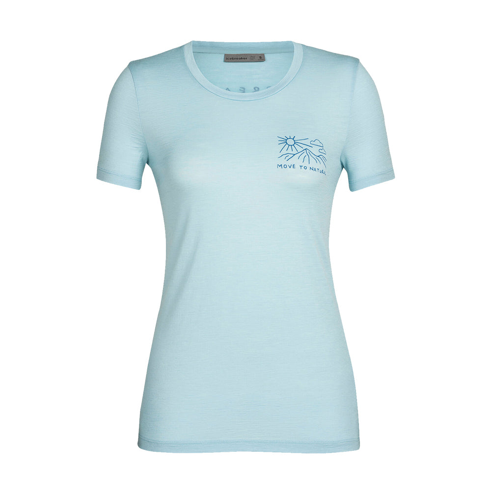 Icebreaker Tech Lite II Mountain Lake Womens Tee