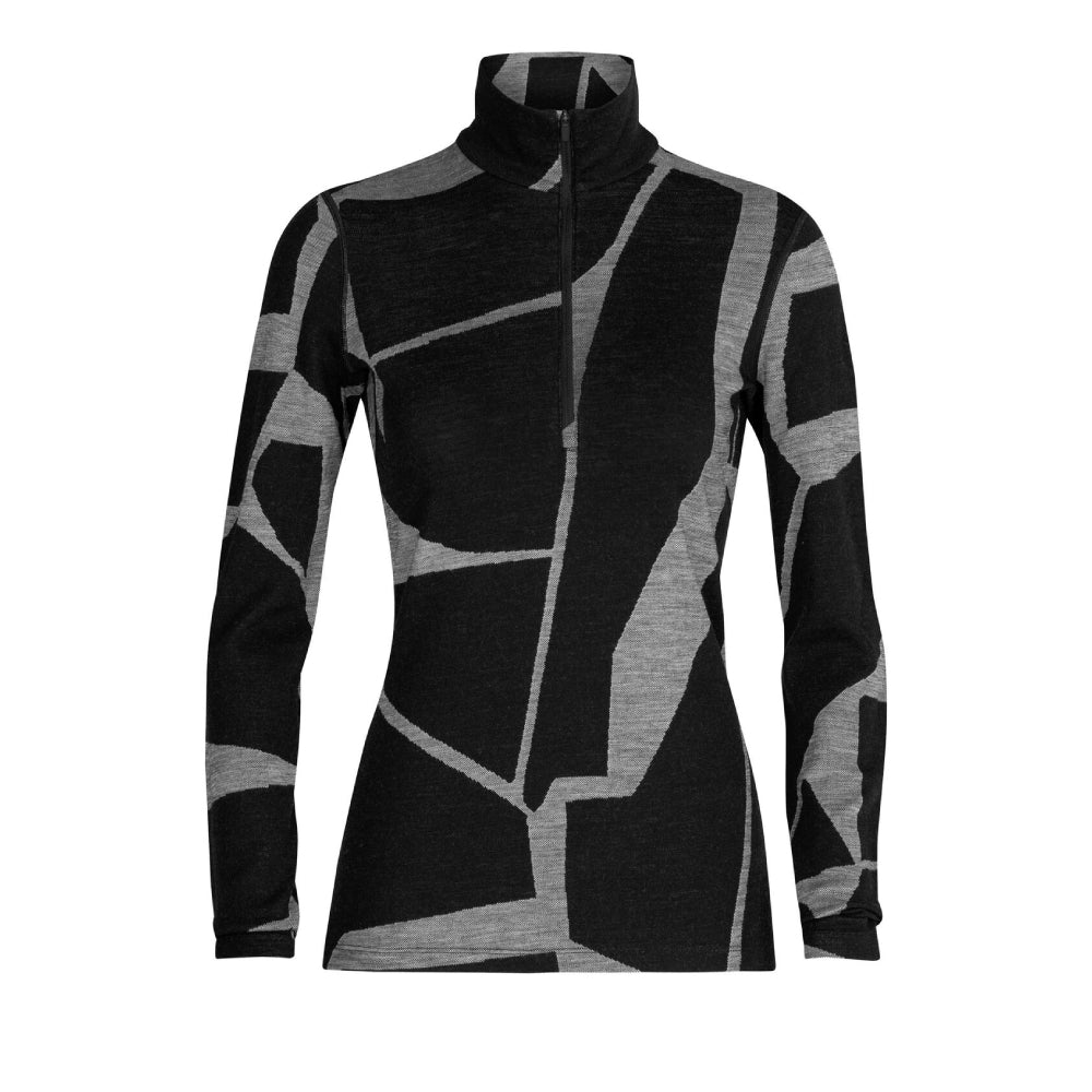 Icebreaker 250 Vertex Fractured Landscapes Womens LS Half Zip