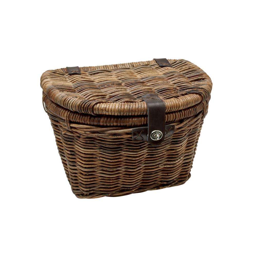 Electra Rattan Woven Basket With Lid