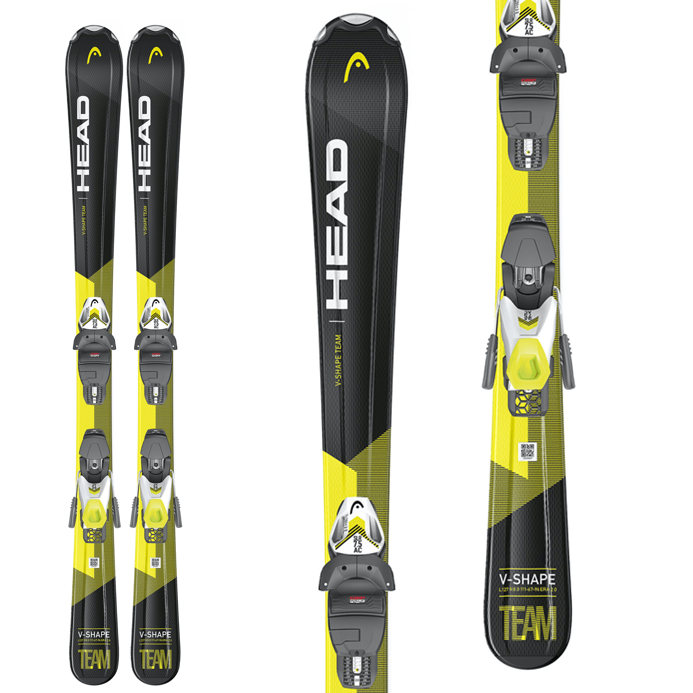 Head V-Shape SLR II Pro Jr. Skis +  4.5 GW AC Binding 2021