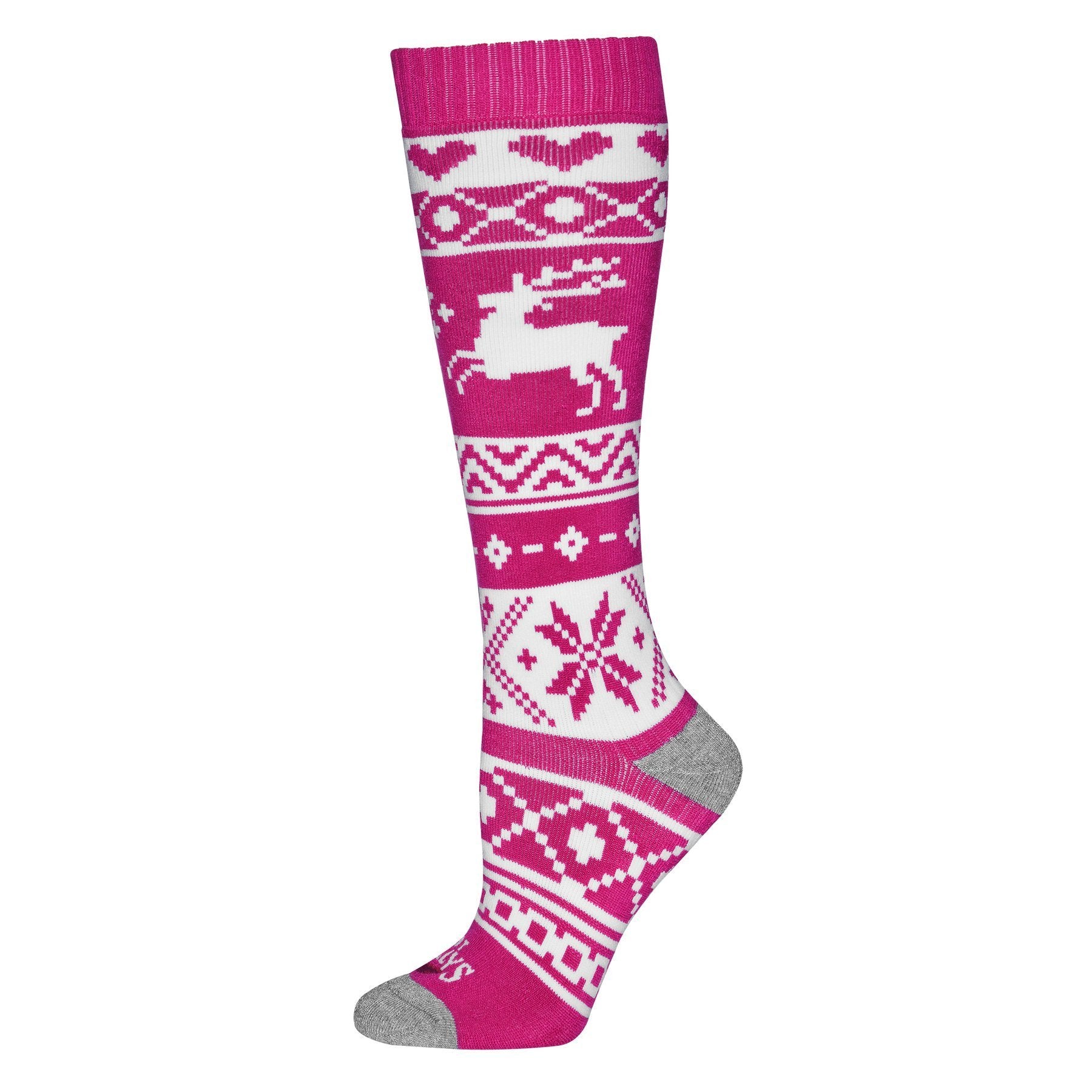 Hot Chillys Santa Baby Youth Mid Volume Sock