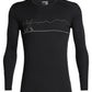 Icebreaker 200 Oasis Mens LS Crewe Single Line 2020