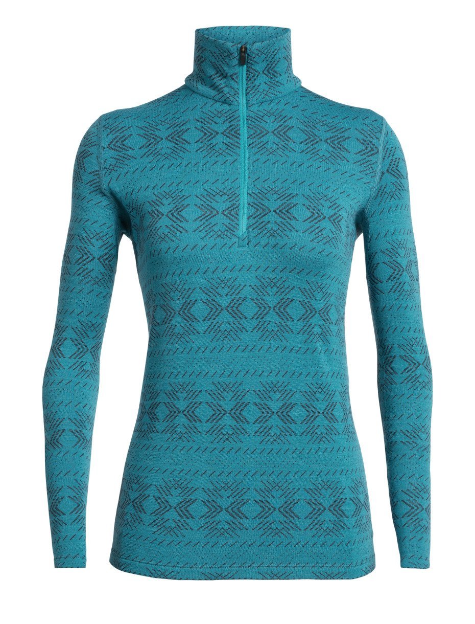 Icebreaker 250 Vertex Crystalline Ladies LS Half Zip 2020