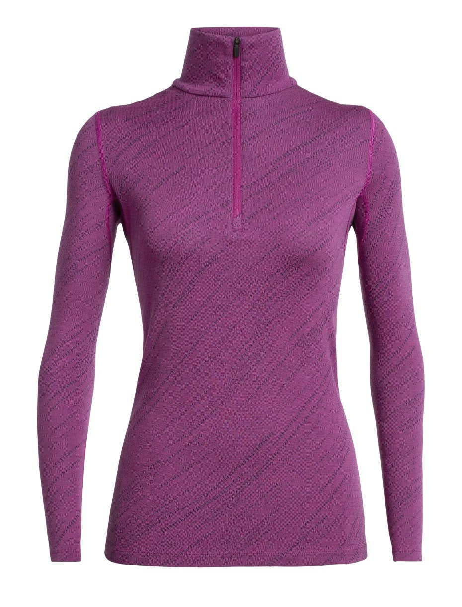 Icebreaker 250 Vertex Snow Storm Ladies LS Half Zip 2020