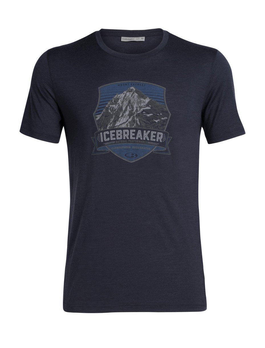 Icebreaker Tech Lite Everest Crest Mens SS Crewe 2020