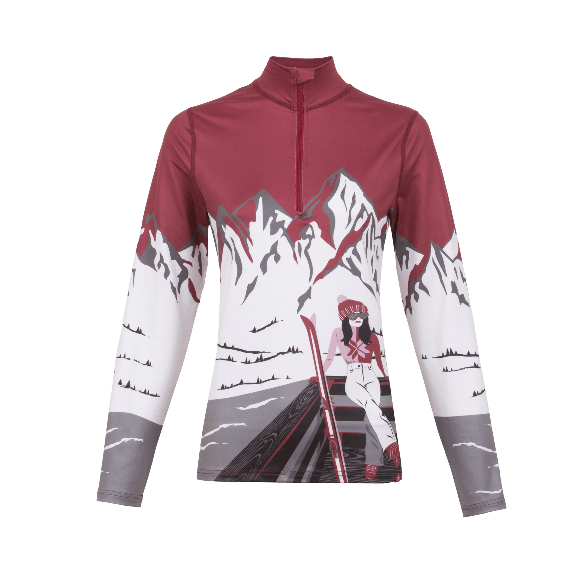 Krimson Klover Apres Anyone Womens Zip Top 2021 The Last Lift