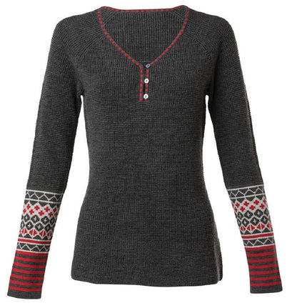 Krimson Klover Ponderosa Ladies Henley Sweater 2019