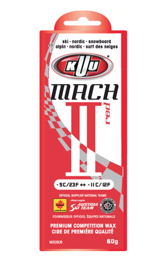 KUU Mach II Wax Red 60 G -5degC to -11degC