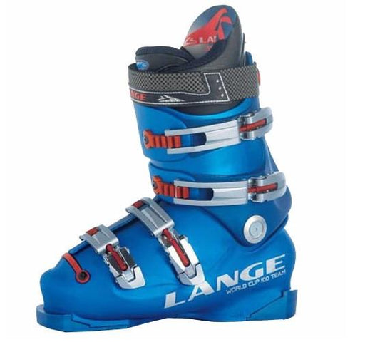 Lange WC 100 Team Ladies Ski Boot Blue 5.5