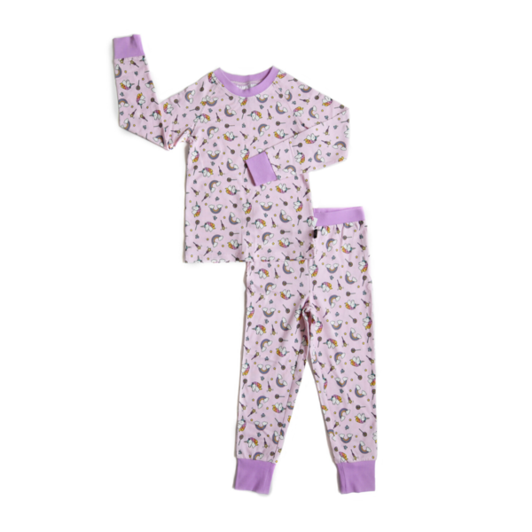 Lola & Taylor Unicorn Girls PJ Set 2020