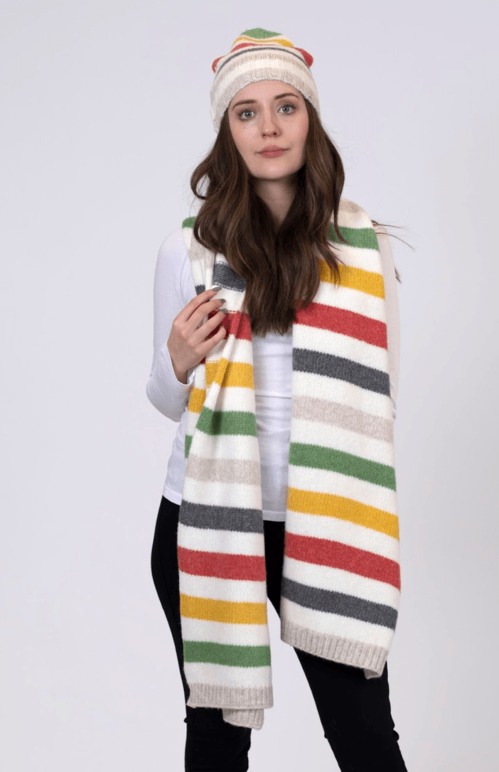 Lyla and Luxe Womens Multi Stripe Scarf 2021