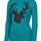 Neve Ragan Full Zip Ladies Sweater Teal M W14