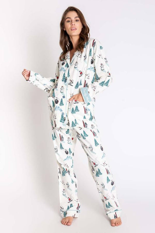 PJ Salvage Bearly Awake Ladies Flannel Set 2020
