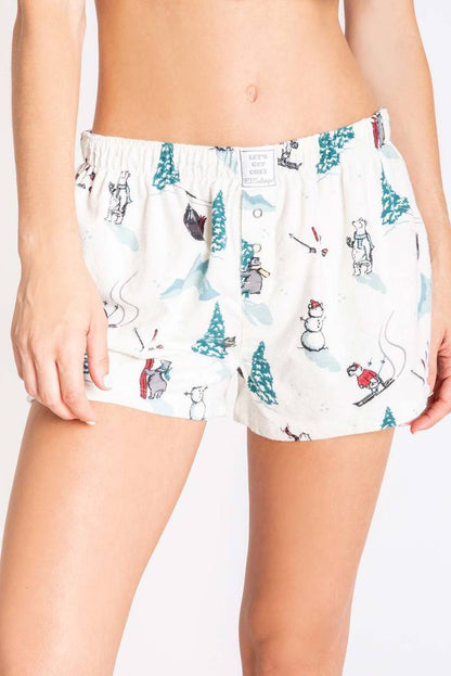 PJ Salvage Bearly Awake Ladies Flannel Short 2020