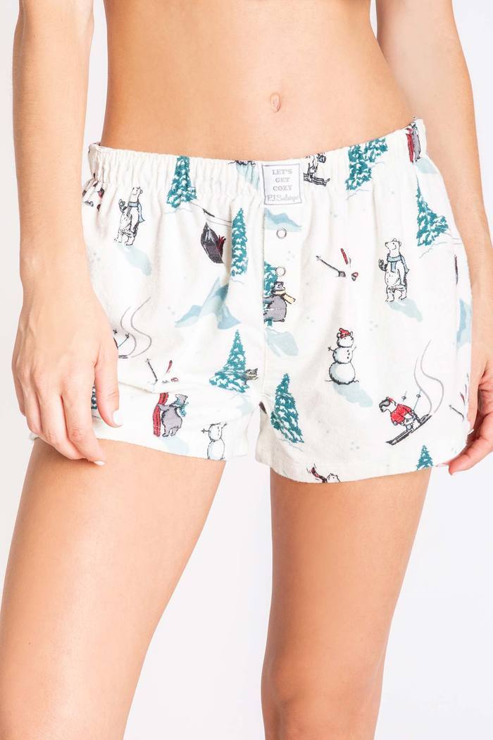 PJ Salvage Bearly Awake Ladies Flannel Short 2020