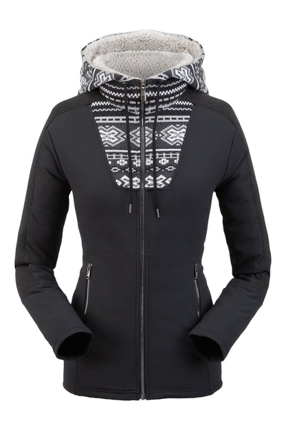 Spyder Soiree Ladies Hybrid Hoodie Fleece Jacket 2020