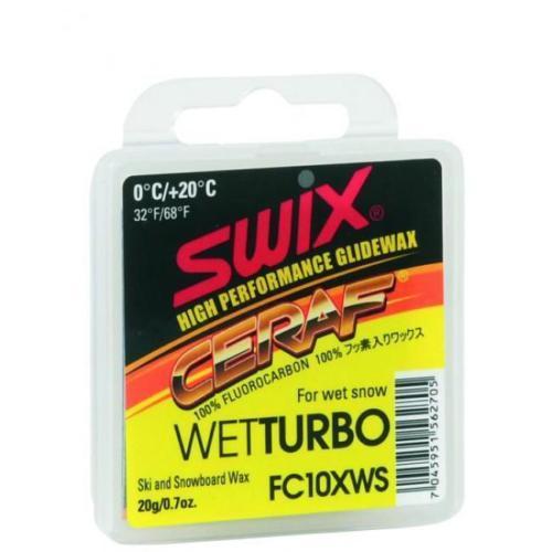 Swix Cera F Wet Turbo Fluorocarbon 0degC - 20degC Wax 20g