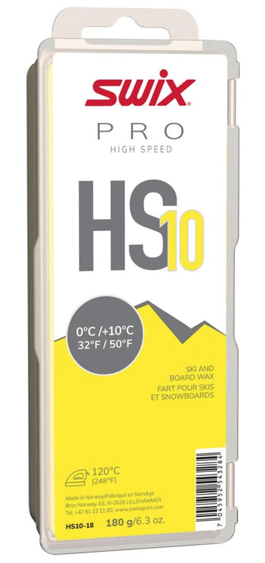 Swix HS10 0c to +10c Wax Yellow 180g