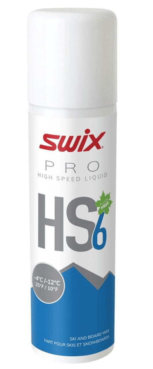 Swix HS6 -4c to -12c Liquid Wax Blue 125ml