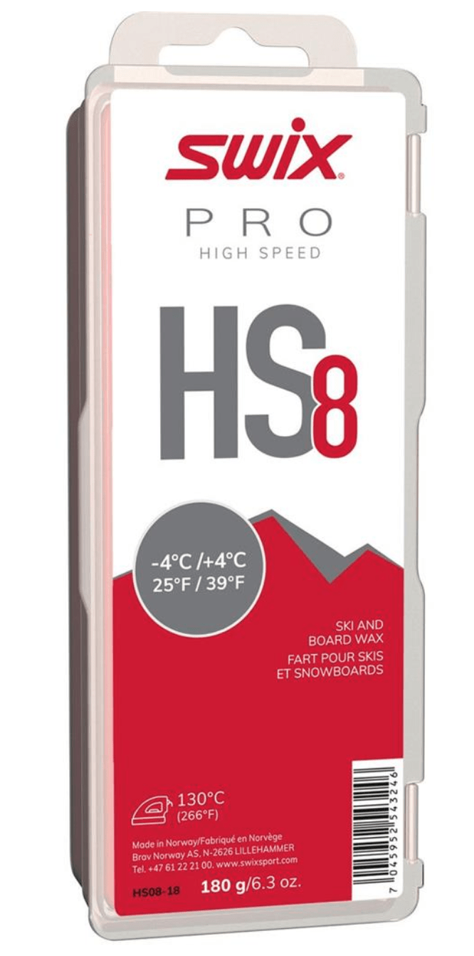 Swix HS8 -4c to +4c Wax Red 180g