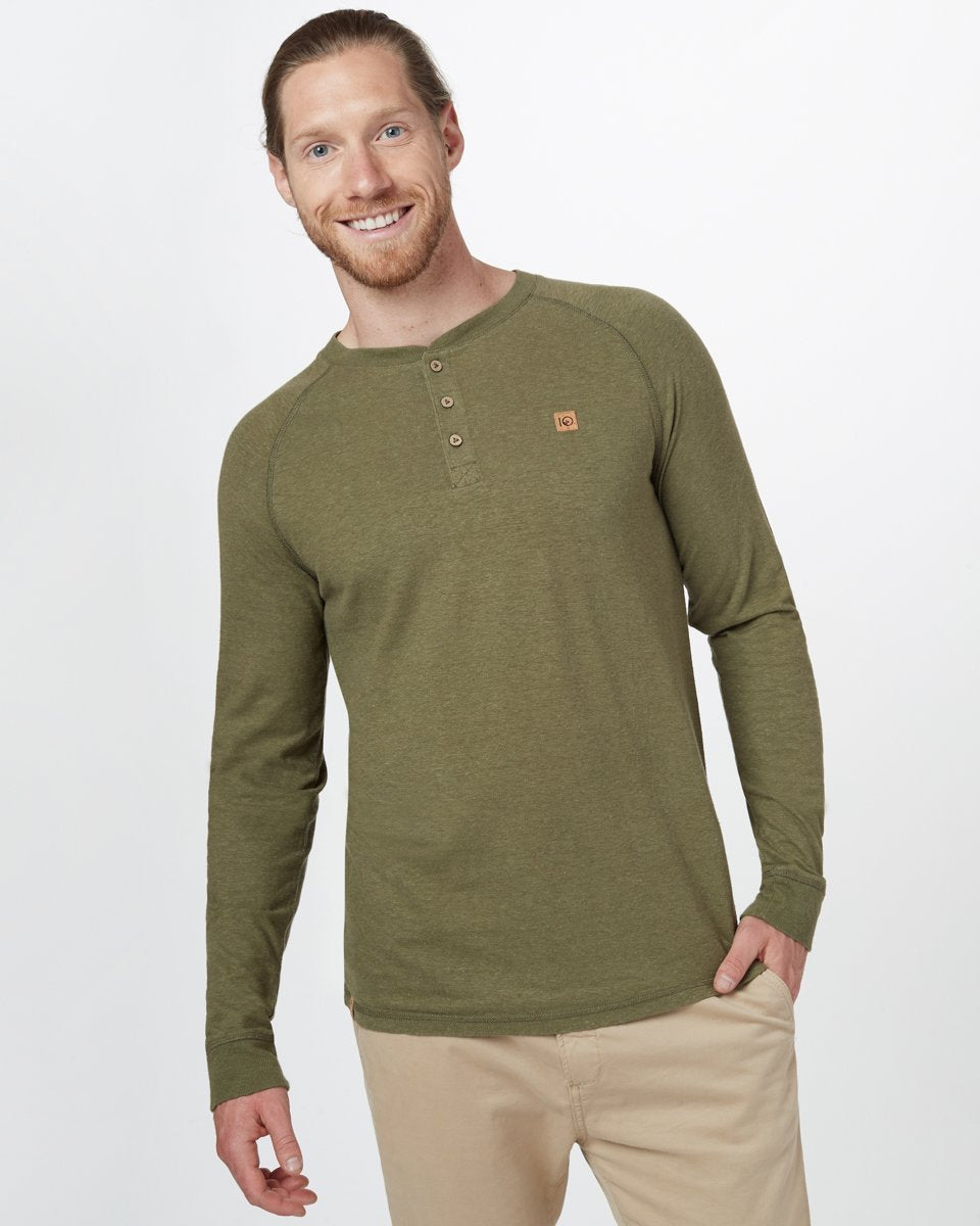 Tentree Boulder Mens Long Sleeve Henley 2020