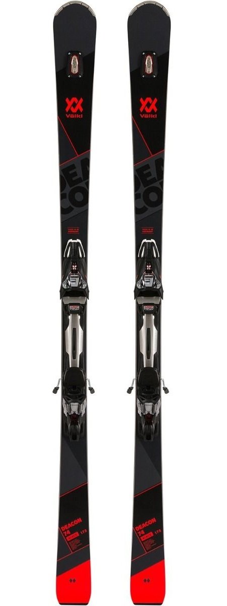 Volkl Deacon 74 Black Ski + rMotion2 Binding 2020